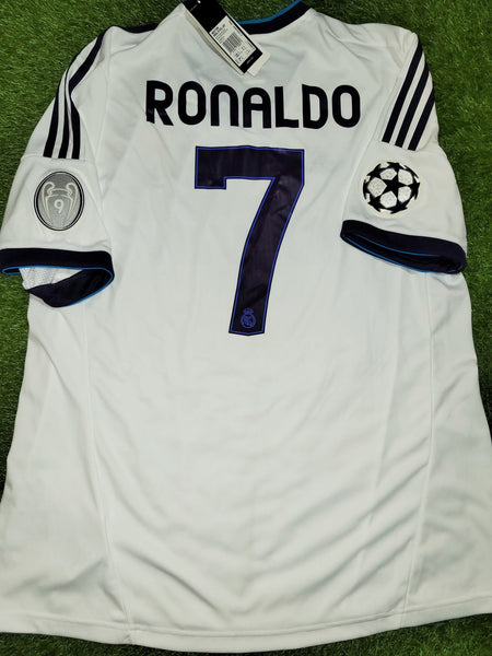 Cristiano Ronaldo Real Madrid 2012 2013 UEFA Home Soccer Jersey Shirt BNWT XL SKU# W41768 Adidas
