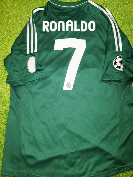 Cristiano Ronaldo Real Madrid 2012 2013 UEFA Jersey Shirt XL SKU# X53540 AV1001 foreversoccerjerseys