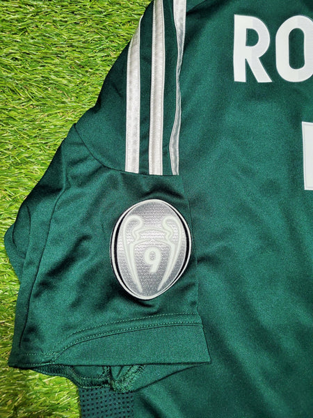 Cristiano Ronaldo Real Madrid 2012 2013 UEFA Third Soccer Jersey Shirt M SKU# X53540 AV1001 Adidas