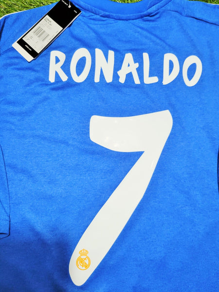 Cristiano Ronaldo Real Madrid 2013 2014 Away Soccer Jersey Shirt BNWT L SKU# Z29405 Adidas