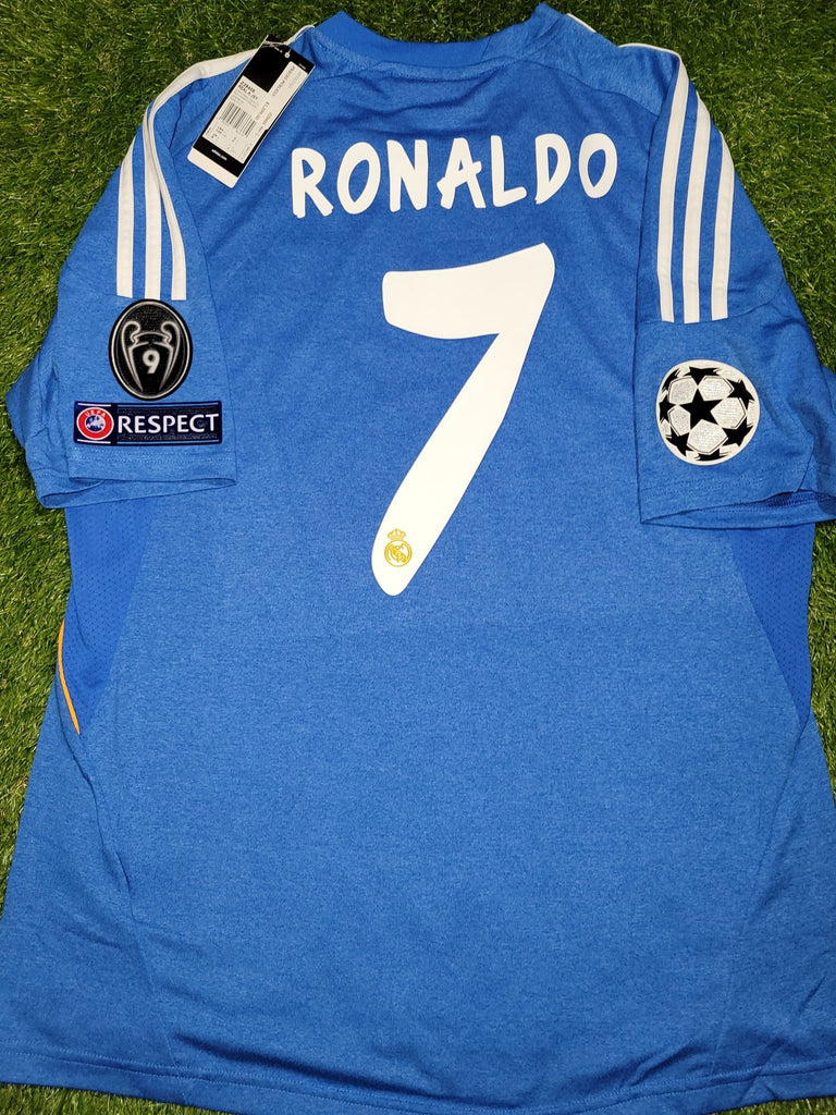 Cristiano Ronaldo Real Madrid 2013 2014 Away UEFA Jersey Camiseta Shirt BNWT L SKU# Z29405 Adidas