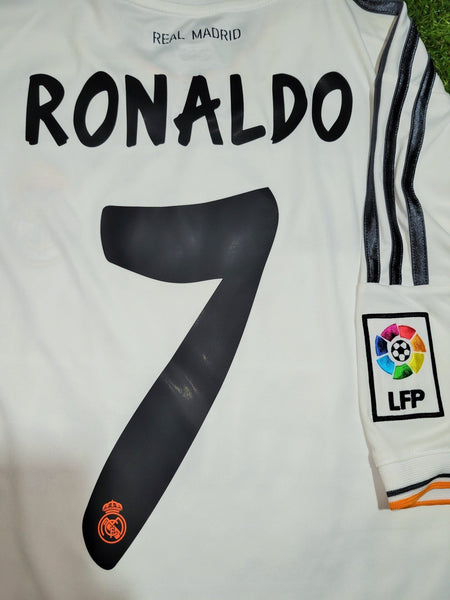 Cristiano Ronaldo Real Madrid 2013 2014 Home Jersey Camiseta Shirt L SKU# Z29356 Adidas