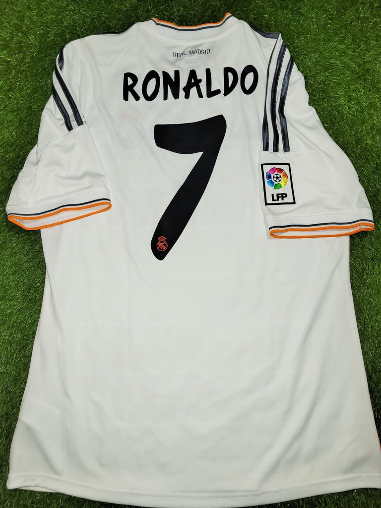 Cristiano Ronaldo Real Madrid 2013 2014 Home Jersey Camiseta Shirt L SKU# Z29356 Adidas