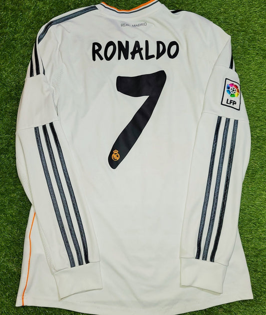 Cristiano Ronaldo Real Madrid 2013 2014 Home Long Sleeve Jersey Camiseta Shirt M SKU# G81098 foreversoccerjerseys