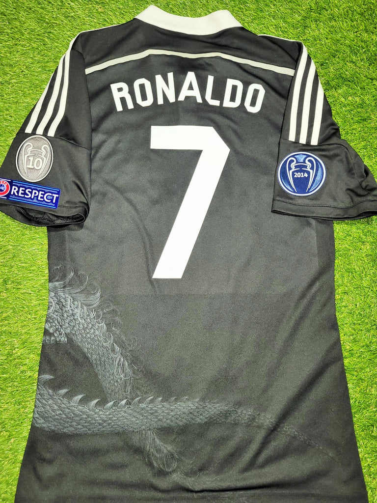 Cristiano Ronaldo Real Madrid 2014 2015 Dragon Y-3 Yamamoto UEFA Third Soccer Jersey Shirt M SKU# F49264 Adidas