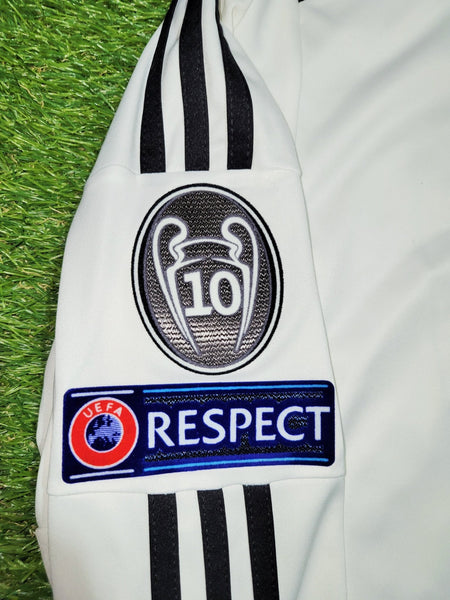Cristiano Ronaldo Real Madrid 2014 2015 Home Long Sleeve UEFA Soccer Jersey Shirt L SKU# F49660 Adidas