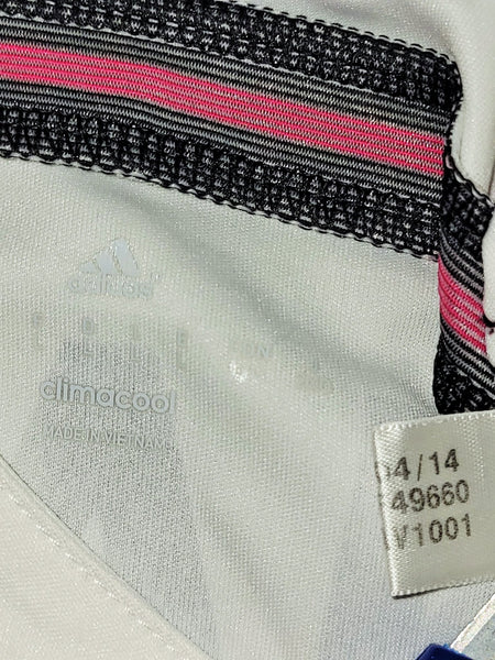 Cristiano Ronaldo Real Madrid 2014 2015 Home Long Sleeve UEFA Soccer Jersey Shirt L SKU# F49660 Adidas