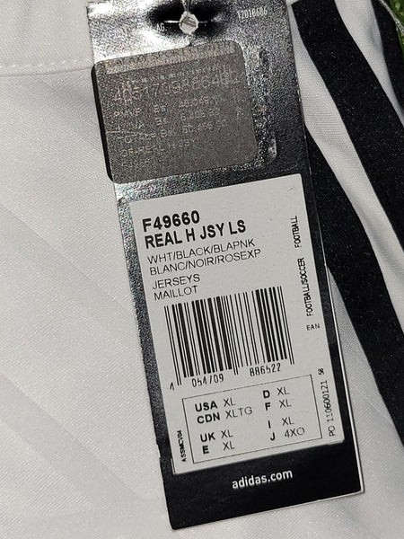 Cristiano Ronaldo Real Madrid 2014 2015 Long Sleeve UEFA Jersey Shirt BNWT XL SKU# F49660 Adidas