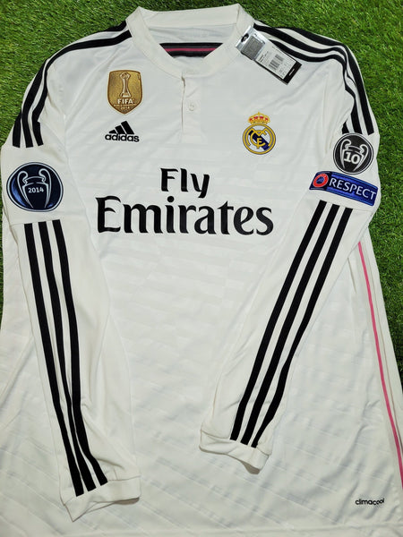 Cristiano Ronaldo Real Madrid 2014 2015 Long Sleeve UEFA Jersey Shirt BNWT XL SKU# F49660 Adidas