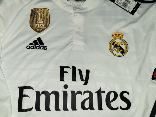 Cristiano Ronaldo Real Madrid 2014 2015 Long Sleeve UEFA Jersey Shirt BNWT XL SKU# F49660 Adidas