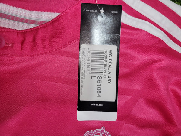 Cristiano Ronaldo Real Madrid 2014 2015 UEFA Away Pink Jersey Shirt BNWT L SKU# M37315 Adidas