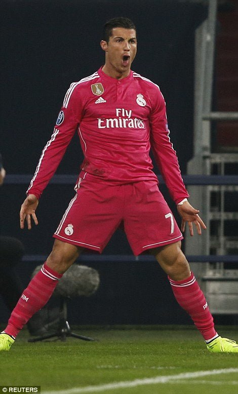 Cristiano Ronaldo Pink Jersey