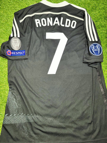 Cristiano Ronaldo Real Madrid 2014 2015 Yamamoto Dragon Y-3 UEFA Third Soccer Jersey Shirt XL SKU# F49264 Adidas