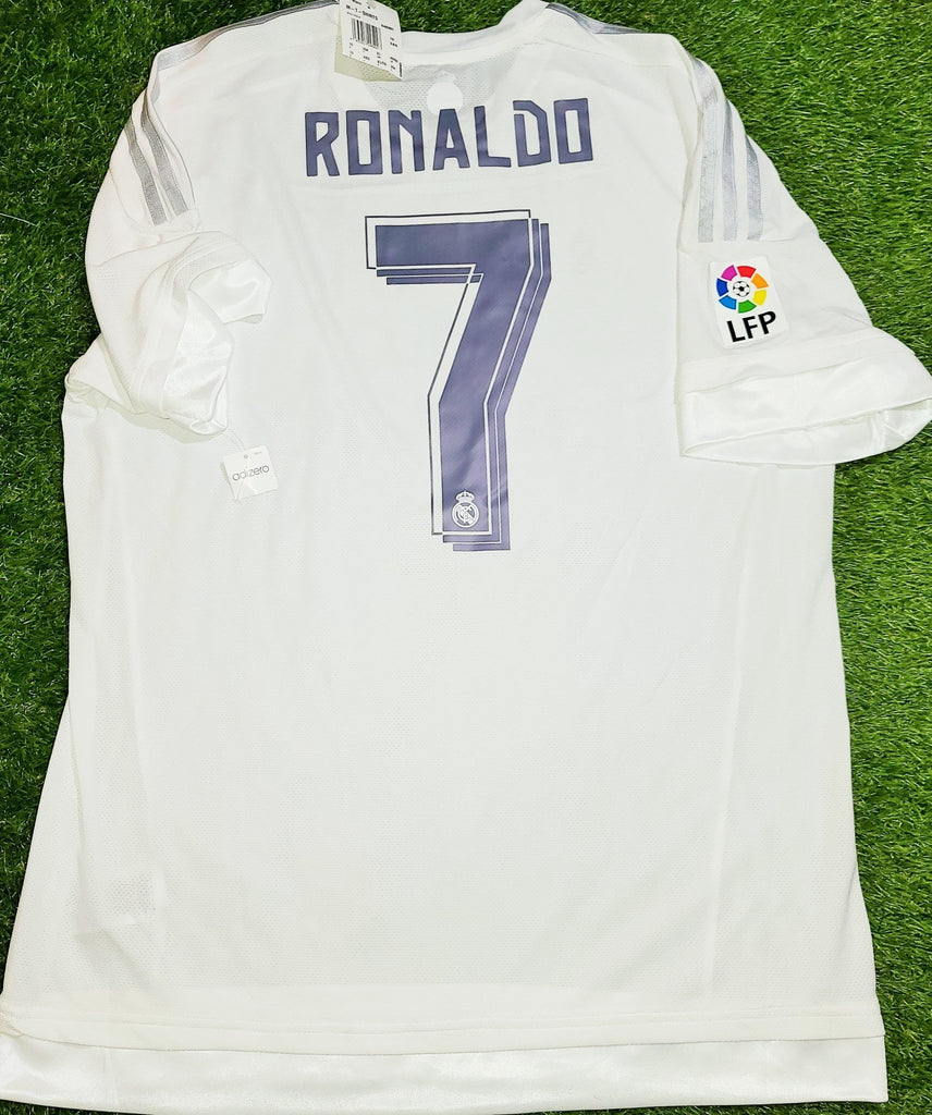 Cristiano Ronaldo Real Madrid 2015 2016 ADIZERO Player Issue Jersey Camiseta Shirt XL BNWT SKU# S12654 foreversoccerjerseys