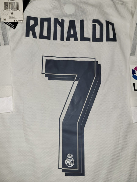 Cristiano Ronaldo Real Madrid 2015 2016 ADIZERO Player Issue Soccer Jersey Shirt M BNWT SKU# S12654 Adidas