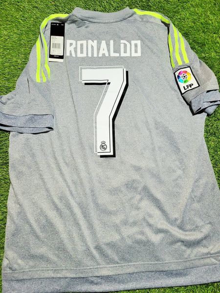 Cristiano Ronaldo Real Madrid 2015 2016 Away Soccer Jersey Shirt BNWT L SKU# AA2219 Adidas