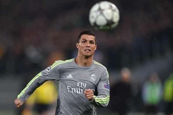 Cristiano Ronaldo Real Madrid 2015 2016 Grey Away Long Sleeve Jersey Camiseta Shirt M SKU# S12686 Adidas