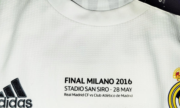 Cristiano Ronaldo Real Madrid 2015 2016 Long Sleeve UEFA FINAL Jersey Camiseta Shirt BNWT L SKU# S12653 Adidas