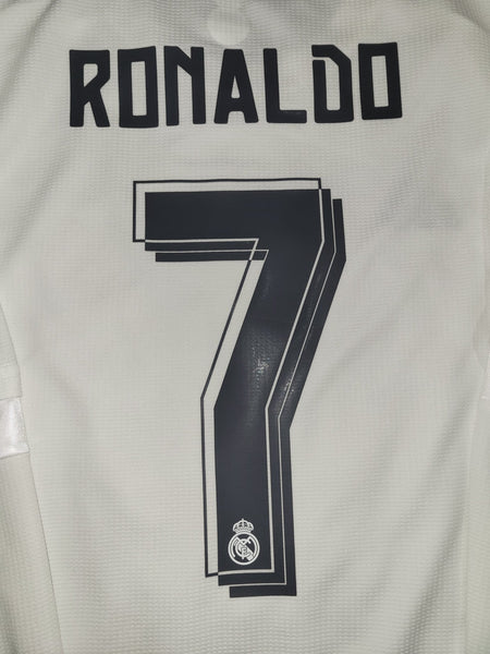 Cristiano Ronaldo Real Madrid 2015 2016 Long Sleeve UEFA FINAL Jersey Camiseta Shirt L SKU# S12653 Adidas