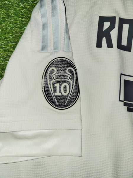 Cristiano Ronaldo Real Madrid 2015 2016 UEFA FINAL Home Jersey Camiseta Shirt M SKU# S12614 Adidas