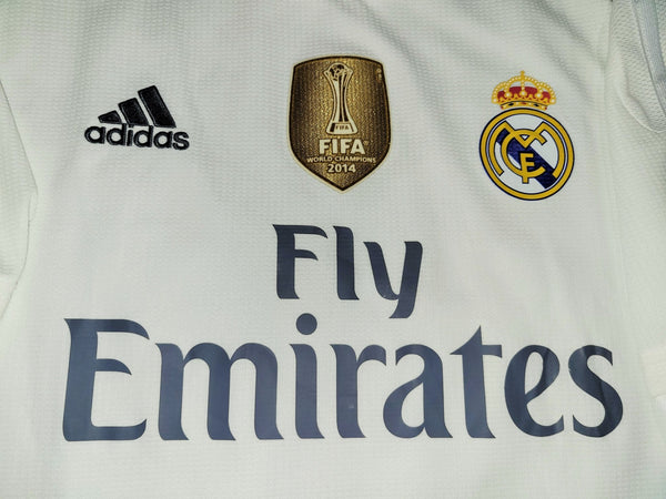 Cristiano Ronaldo Real Madrid 2015 2016 UEFA Home Jersey Camiseta Shirt L SKU# AK2496 foreversoccerjerseys