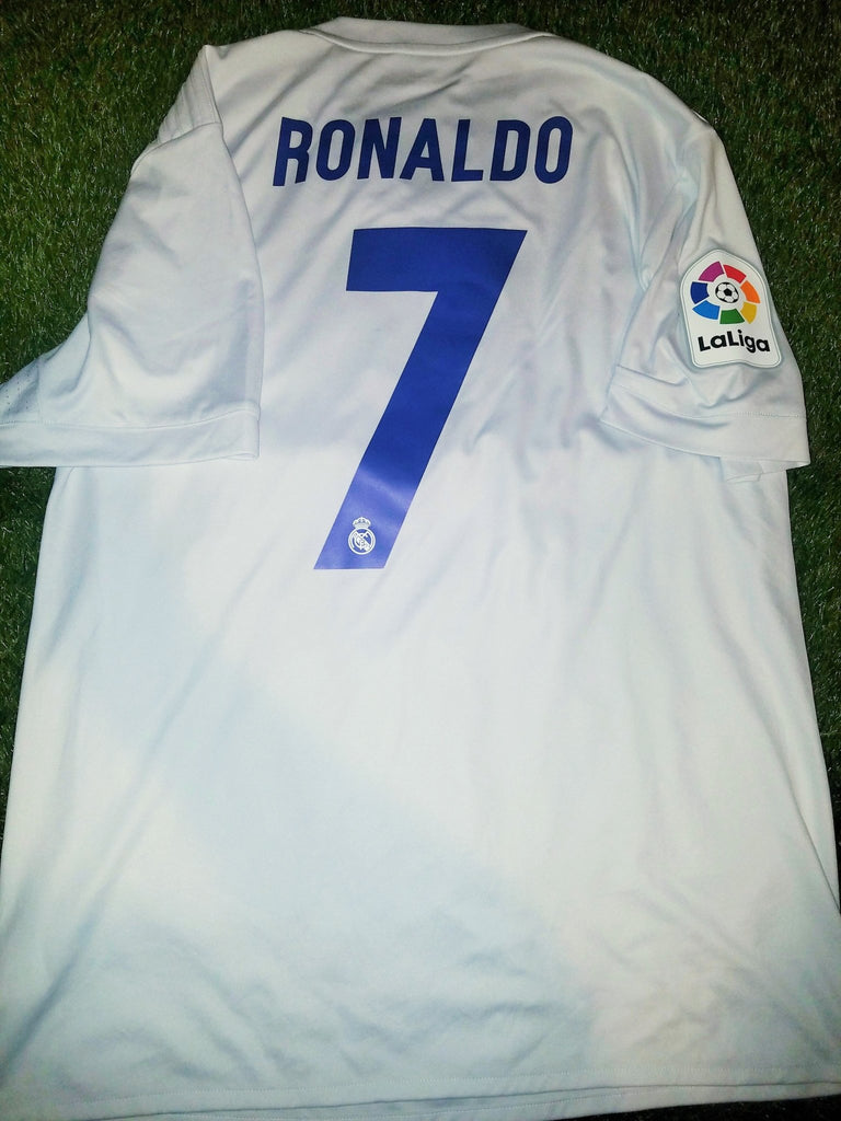 Cristiano Ronaldo Real Madrid 2016 2017 Parley Jersey Shirt Maglia L B48903 AV1006 foreversoccerjerseys