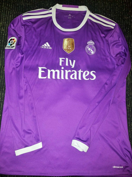 Cristiano Ronaldo Real Madrid 2016 2017 Purple Long Sleeve Jersey Shir