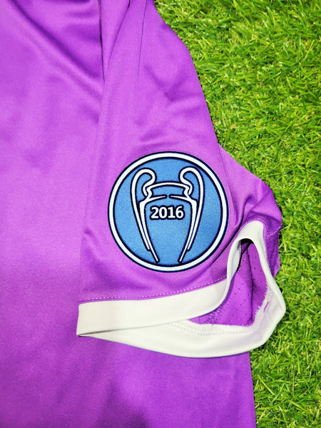 Cristiano Ronaldo Real Madrid 2016 2017 UEFA FINAL Purple Away Jersey Shirt BNWT M SKU# AI5158 Adidas