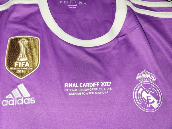 Cristiano Ronaldo Real Madrid 2016 2017 UEFA FINAL Purple Away Jersey Shirt BNWT M SKU# AI5158 Adidas