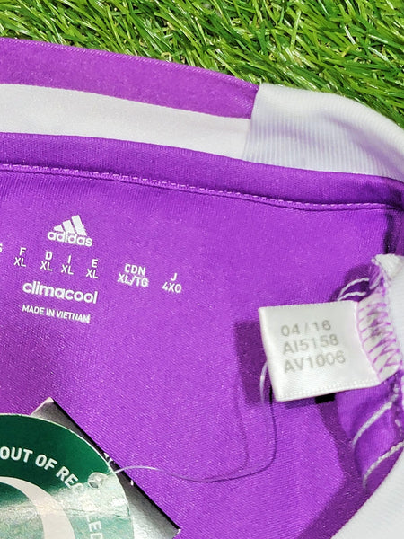Cristiano Ronaldo Real Madrid 2016 2017 UEFA FINAL Purple Away Soccer Jersey Shirt BNWT XL SKU# AI5158 Adidas