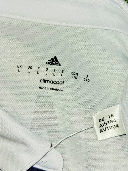 Cristiano Ronaldo Real Madrid 2016 2017 UEFA Home Long Sleeve Soccer Jersey Shirt BNWT L SKU# AI5184 Adidas