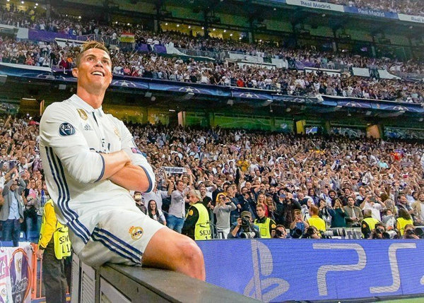 Cristiano Ronaldo Real Madrid 2016 2017 UEFA Home Long Sleeve Soccer Jersey Shirt M SKU# AI5184 Adidas