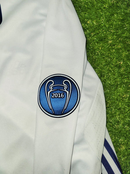 Cristiano Ronaldo Real Madrid 2016 2017 UEFA Home Long Sleeve Soccer Jersey Shirt XL SKU# AI5184 Adidas