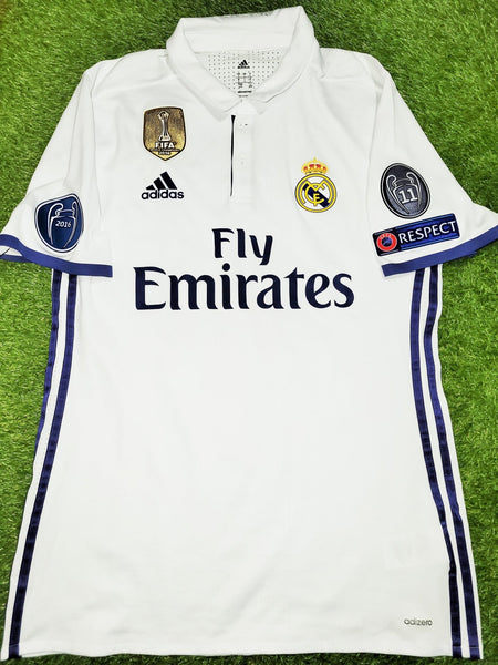 Cristiano Ronaldo Real Madrid 2016 2017 UEFA Home PLAYER ISSUE Jersey Shirt L SKU# AI5171 Adidas