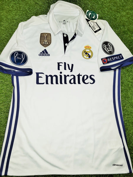Cristiano Ronaldo Real Madrid 2016 2017 UEFA Home Soccer Jersey Shirt BNWT M SKU# AI5187 Adidas