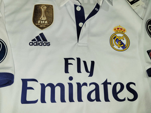 Cristiano Ronaldo Real Madrid 2016 2017 UEFA Home Soccer Jersey Shirt BNWT M SKU# AI5187 Adidas