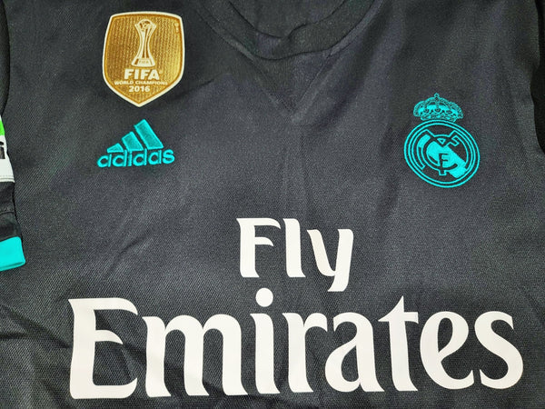 Cristiano Ronaldo Real Madrid 2017 2018 Black Jersey Shirt Maglia L SKU# BR3543 foreversoccerjerseys