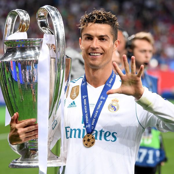 Cristiano Ronaldo Real Madrid 2017 2018 LAST GAME UEFA FINAL Jersey Shirt L SKU# B31106 Adidas