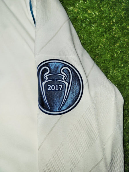Cristiano Ronaldo Real Madrid 2017 2018 LAST GAME UEFA FINAL Long Sleeve Soccer Jersey Shirt M SKU# B31106 Adidas