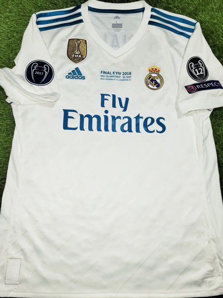 Cristiano Ronaldo Real Madrid 2017 2018 LAST GAME UEFA FINAL Soccer Jersey Shirt L SKU# B31106 Adidas