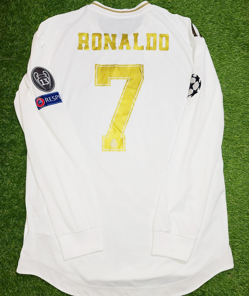 Cristiano Ronaldo Real Madrid 2019 2020 CLIMACHILL PLAYER ISSUE Home Jersey Camiseta Shirt L SKU# DW4437 foreversoccerjerseys
