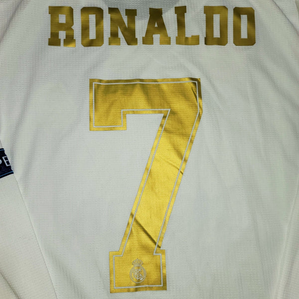 Cristiano Ronaldo Real Madrid 2019 2020 CLIMACHILL PLAYER ISSUE Home Jersey Camiseta Shirt L SKU# DW4437 foreversoccerjerseys