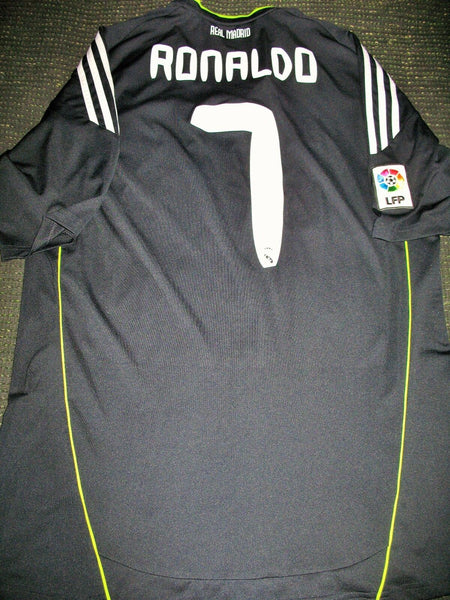 Cristiano Ronaldo Real Madrid Black 2010 2011 Jersey Camiseta Shirt Maglia XL - foreversoccerjerseys