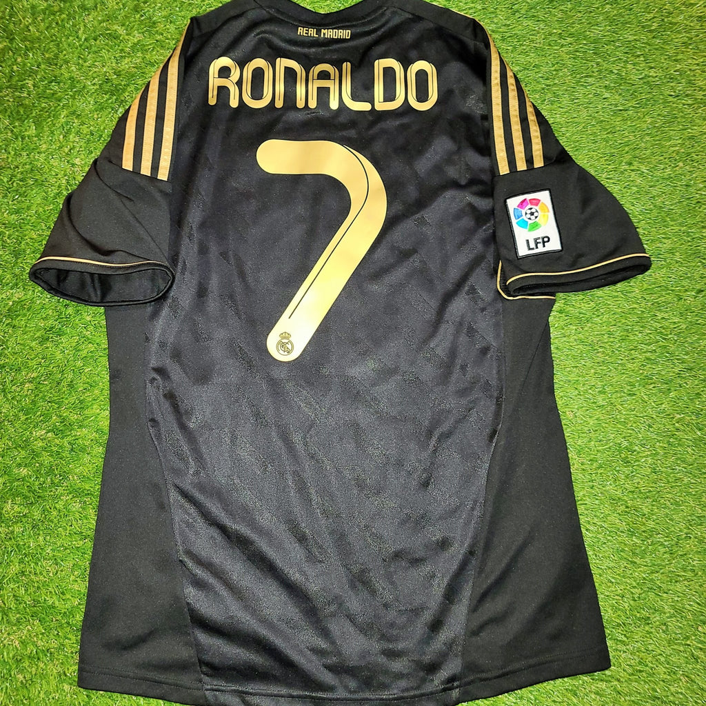 Cristiano Ronaldo Real Madrid Black 2011 2012 Jersey Shirt Camiseta Maglia  M SKU# V13642