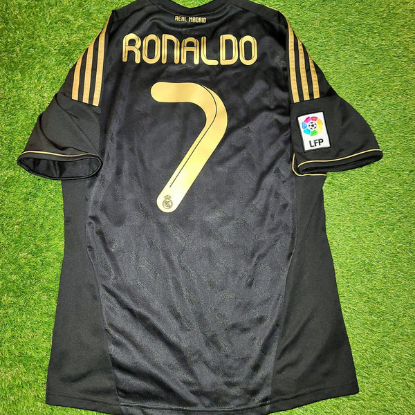 Cristiano Ronaldo Real Madrid Black 2011 2012 Jersey Shirt Camiseta Maglia M SKU# V13642 foreversoccerjerseys