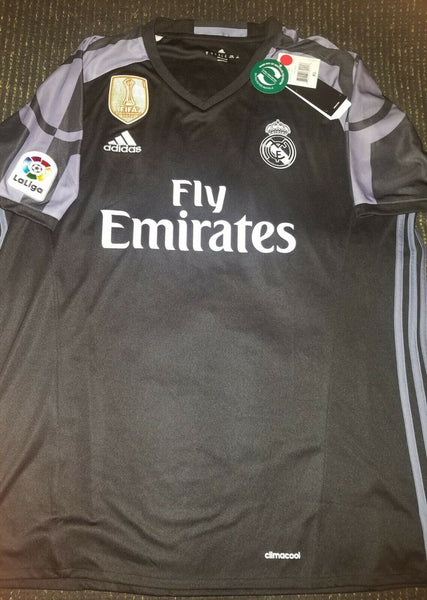 Cristiano Ronaldo Real Madrid Black Jersey 2016 2017 Shirt Camiseta BNWT XL - foreversoccerjerseys