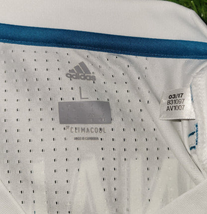 Cristiano Ronaldo Real Madrid Home 2017 2018 LAST SEASON ADIZERO PLAYER ISSUE Jersey Shirt XL SKU# B31097 Adidas