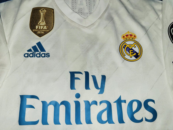 Cristiano Ronaldo Real Madrid Home 2017 2018 LAST SEASON ADIZERO PLAYER ISSUE Soccer Jersey Shirt L SKU# B31097 Adidas