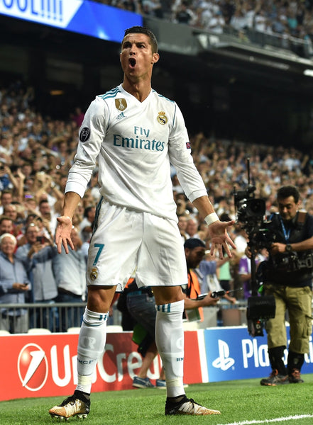 Cristiano Ronaldo Real Madrid Home 2017 2018 LAST SEASON ADIZERO PLAYER ISSUE Soccer Jersey Shirt L SKU# B31097 Adidas