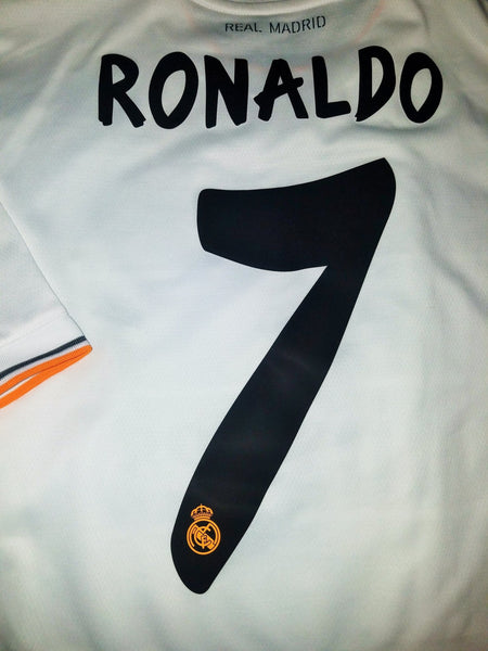 Cristiano Ronaldo Real Madrid MATCH WORN 2013 2014 Jersey Camiseta Shirt L SKU# Z29369 foreversoccerjerseys